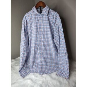 Lauren Ralph Lauren‎ Plaid Regular Fit Supima Cotton Button Up Shirt Size XL